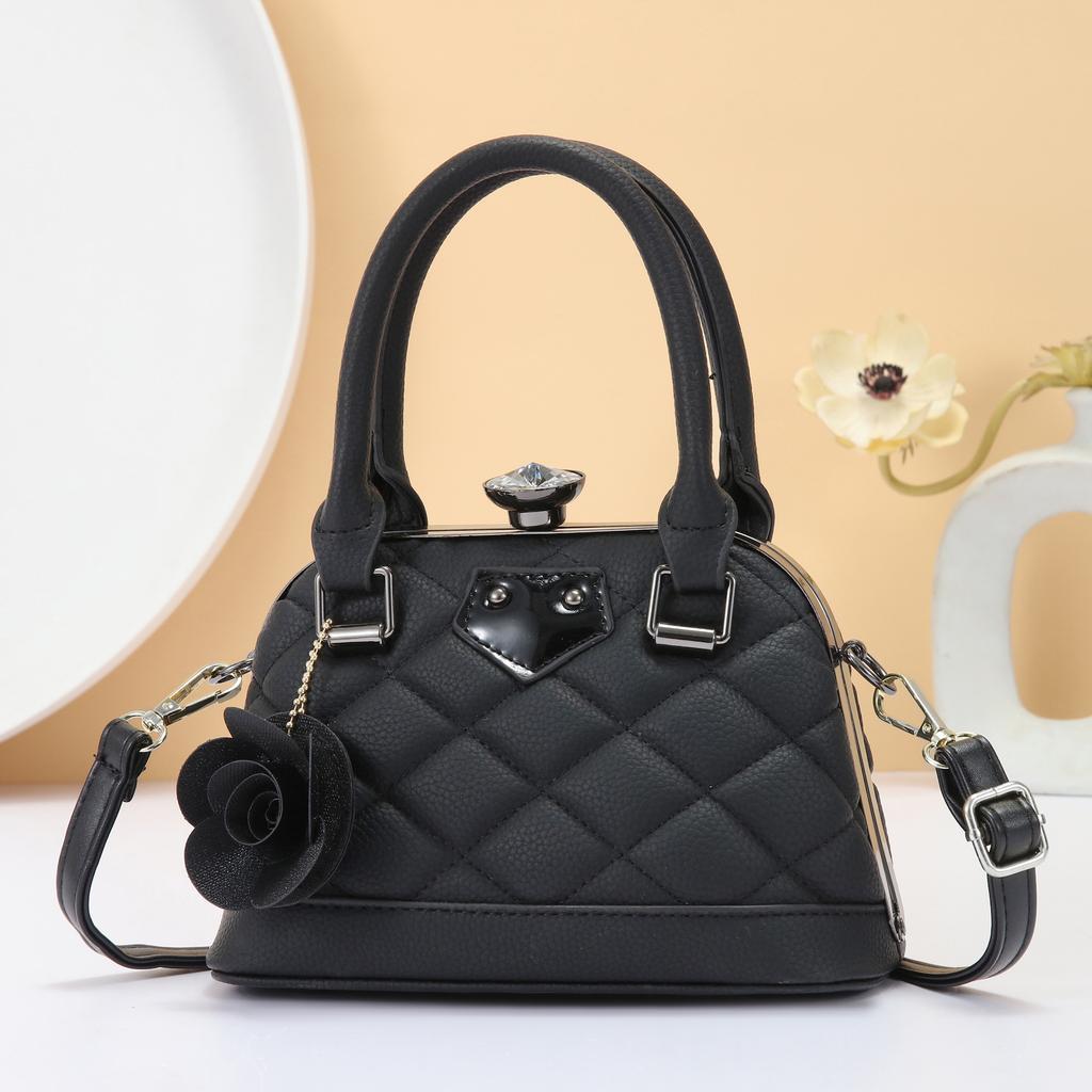 Diamond Dinner Bag Steel Frame Bag Shell Bag Textured Handbag Exquisite Shoulder Bag