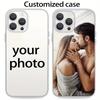 Funda de Teléfono Personalizada DIY con Foto y Patrón de TPU Para iPhone 17 16 15 14 11 Pro Max Plus 13 12 Mini 16E 17 Air XS Max XR Transparente Blanda