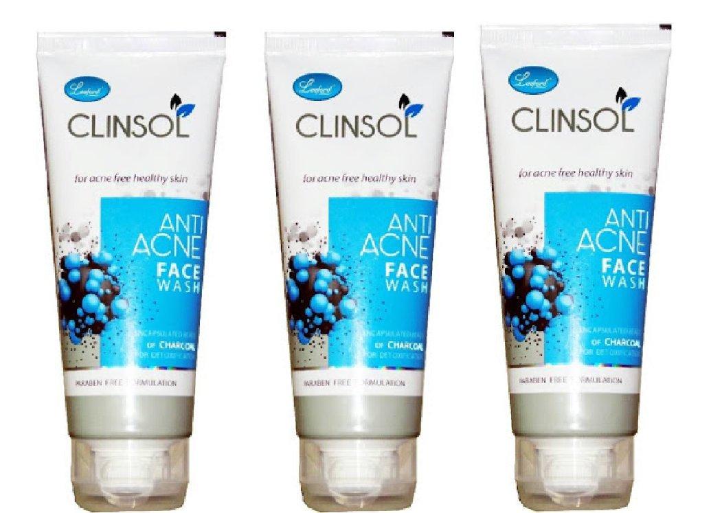 Leeford Clinsol Anti-Acne Charcoal Facewash 70g