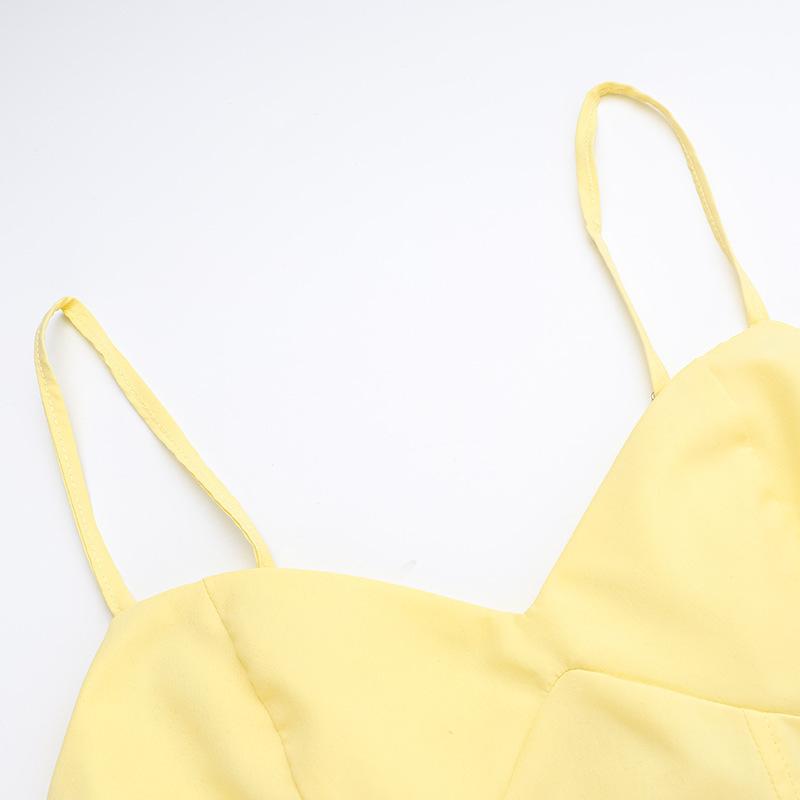 European and American A-line skirt summer waist slimming dress