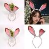 Soft Rabbit Ears Hair Accessory Multi Color Choices For Costume Parties Daily Outfits Photo Props