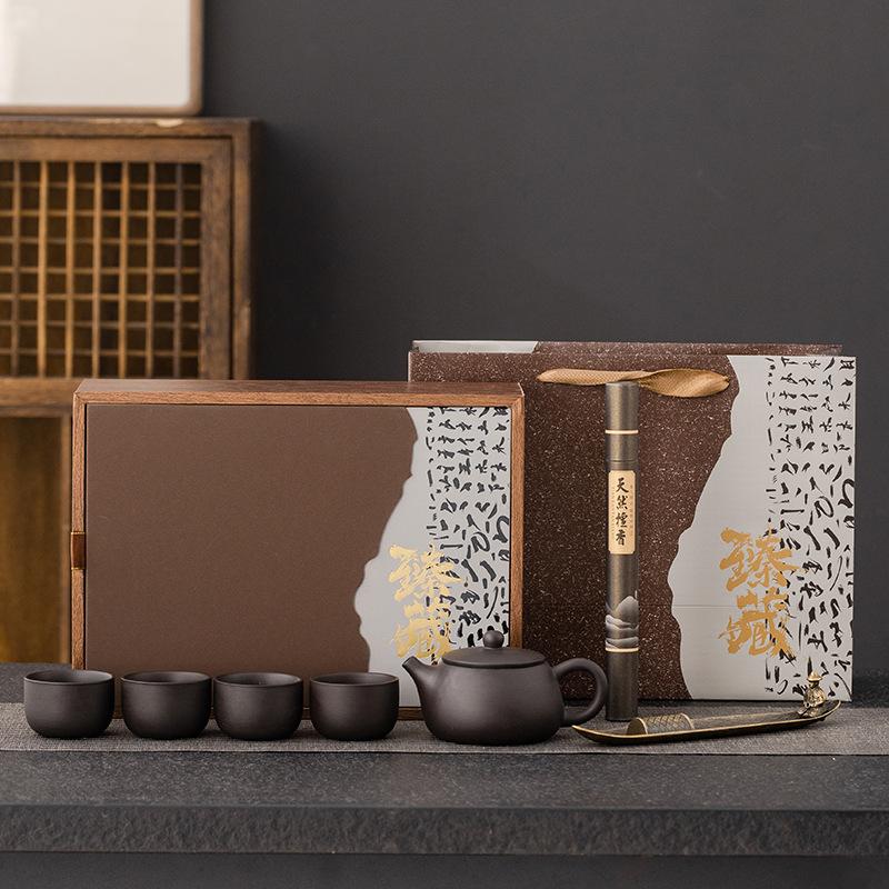 Ceramic High-end Purple Sand Tea Set with Gifts Business Enterprise Banking Company Festival Creative Gifts