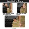 Collapsible Garden Picking Pouch Waxed Canvas Tool Waist Pack Canvas Storage Bag  Tool Storage