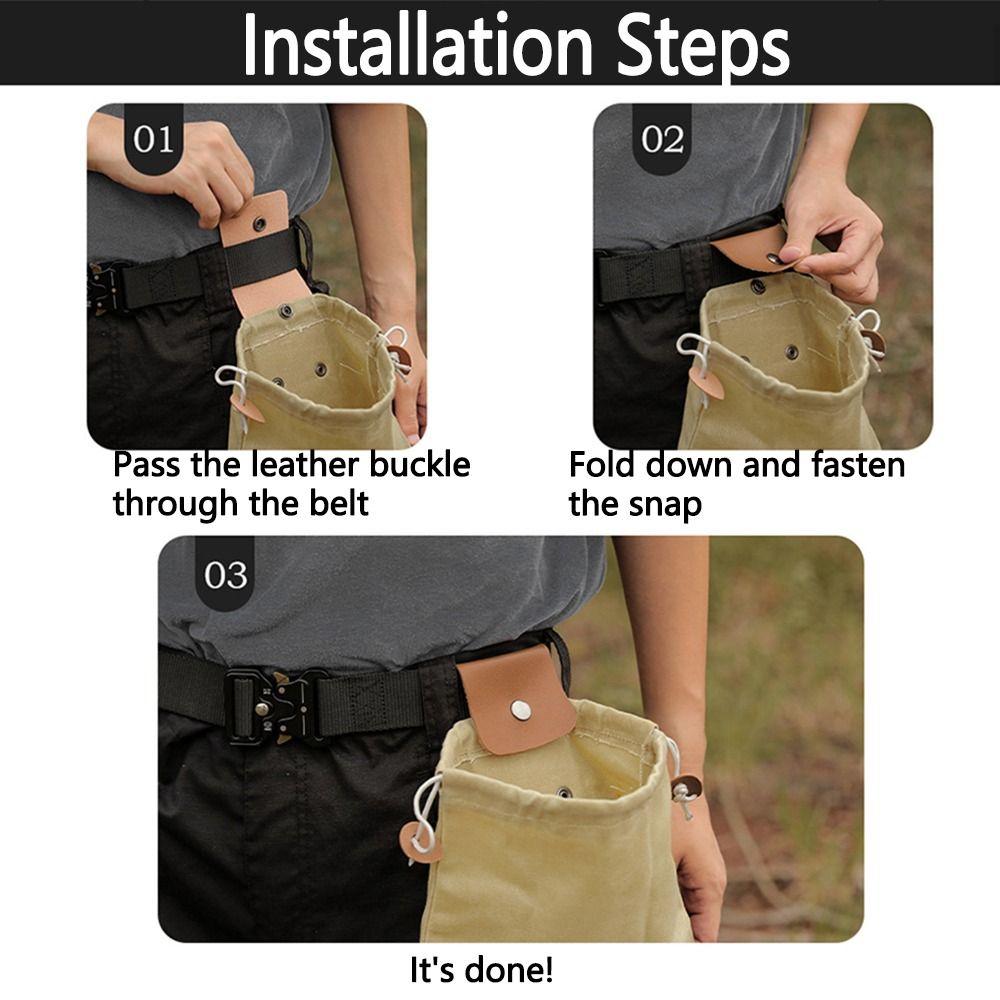 Collapsible Canvas Storage Bag Waxed Canvas Tool Waist Pack Outdoor Foraging Bag  Garden Harvest