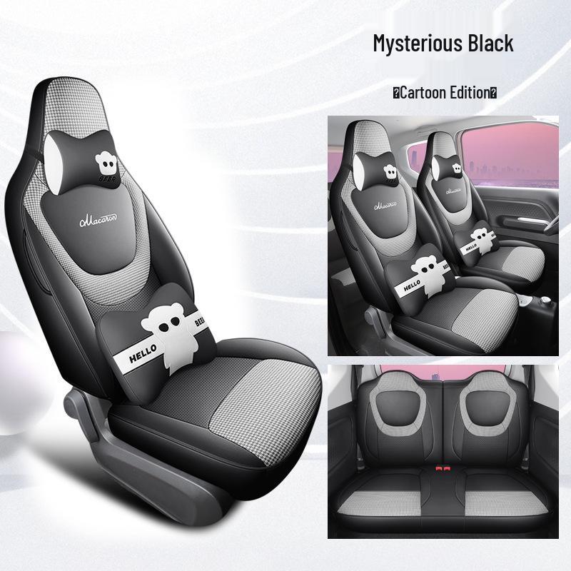Wuling Mini Cartoon Car Seat Cover, 24W Full Coverage, All-Season Universal Cushion
