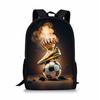 Nuovo Zaino Semplice Personalizzato con Motivo Calcio a Strato Singolo Per Bambini/Ragazze Migliori Regali Zainetti Scolastici Cartoni Animati Piatto 2D