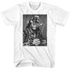 Macho Man - Black & White - American Classics - Solid White  Short Sleeve T