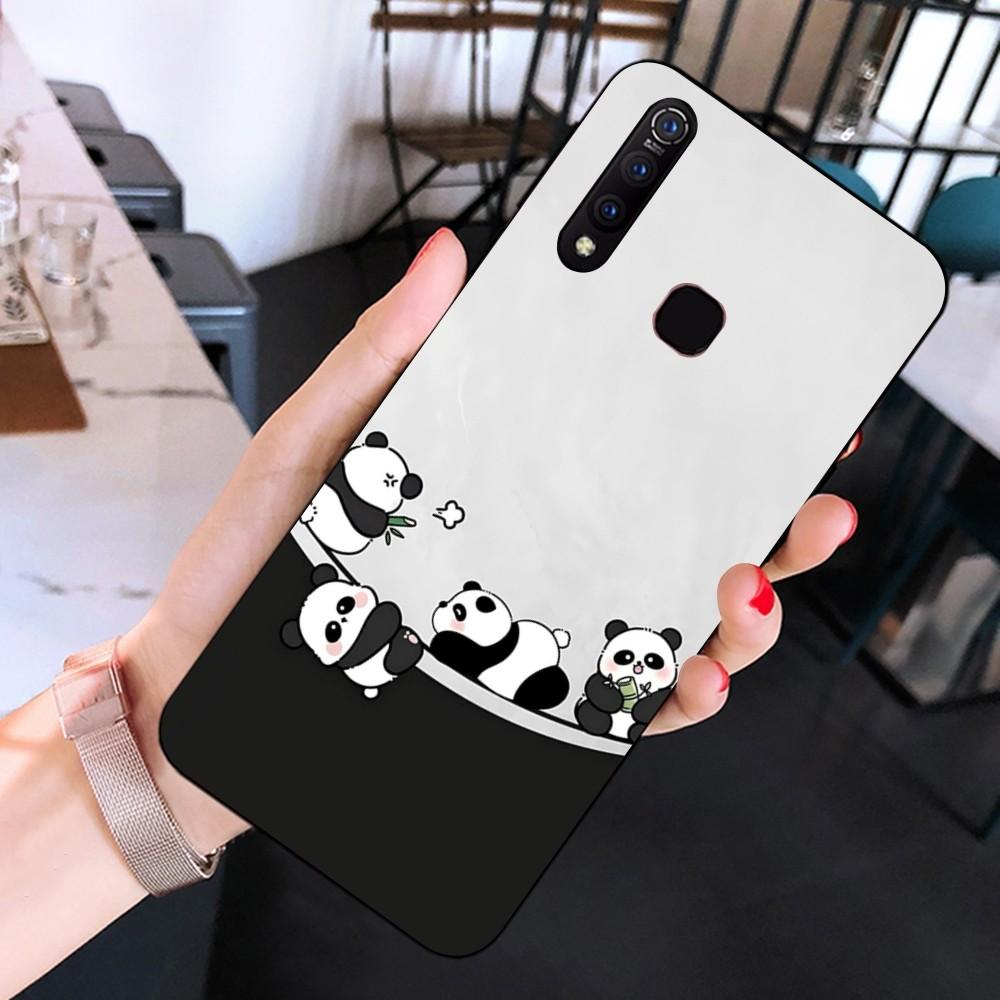 Anime Cute Panda Phone Case For Huawei Y9 6 7 5 Prime Enjoy 7s 7 8 Plus 7a 9e 9plus 8E Lite Psmart Shell