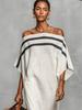 2026 Stand-Up Collar Striped Casual Loose Women's Dress, European & American Style