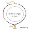 Necklace for Women Accessories Collarbone Necklace Women Hundreds of Bohemian Style Handmade Colorful Rice Beads Beaded Necklace Elegant Necklace