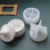 Candle Cup Molds Jewelry Box Molds Handmade Storage Box Silicone Molds Striped Candle Jar Molds