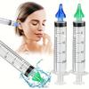 Ear Wax Removal Rinse Syringe Tool Kit with Ear Syringe Replacement Tip Nozzle, Ear Wax Remover Ear Cleaning Kit, Ear Cleaner Wa