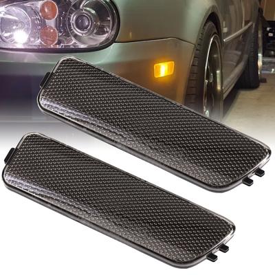 Car Front Bumper Side Marker Lights Indicators Left &Right Turn Signal Lamp Without Bulbs For VW Jetta GOLF MK4 1999-2005