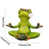 Zen Yoga Frog Statue Desktop Decoration Frog Sculpture Garden Frog Decor Meditation Statue Desktop Yoga Frog Decoration For
