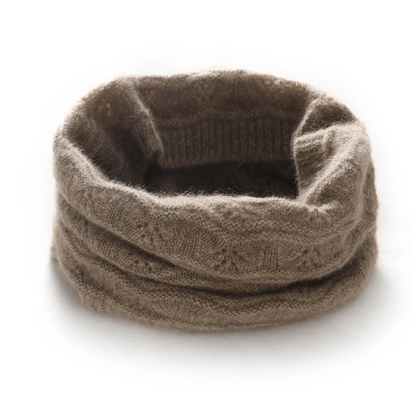 100% Pure Cashmere Neck Gaiter for Men & Women, Warm & Thick Knitted Neck Warmer, Neck Protection