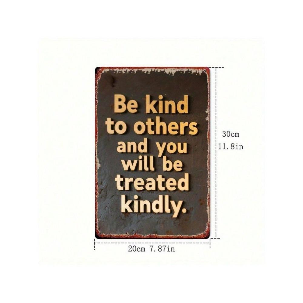 Vintage Metal Sign Inspirational Quote Wall Art Decor for Kitchen Home