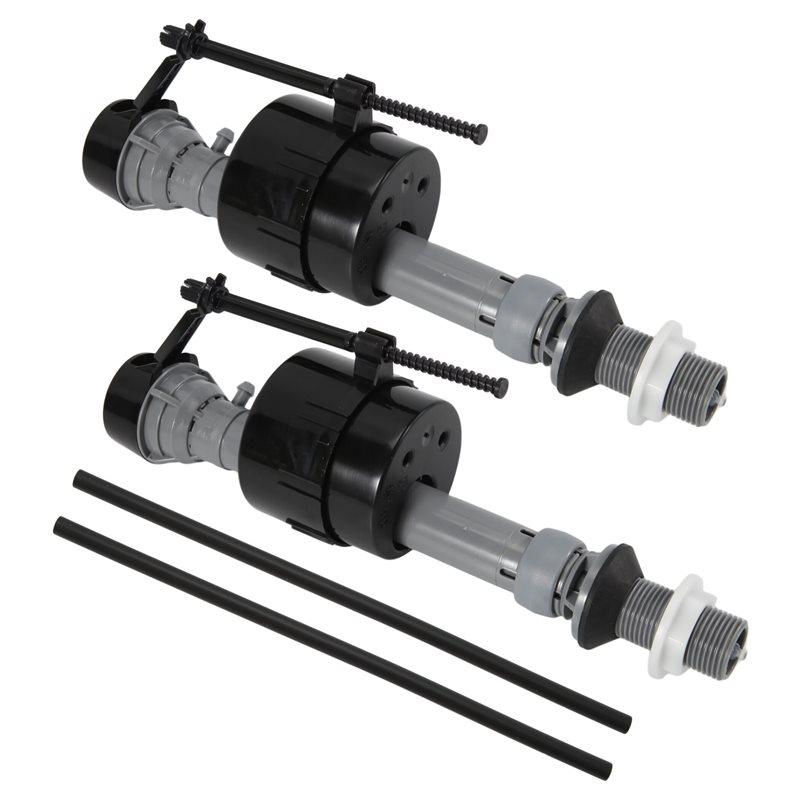 Fresh Adjustable 2 Pcs Universal Toilet Fill Valve Replacement Kit, 2-Inch Flapper, Inside Tank Toilet Repair Kit