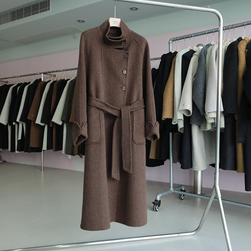 Autumn and winter new woolen coat women's double-sided wool coat women's loose temperament double-sided woolen coat