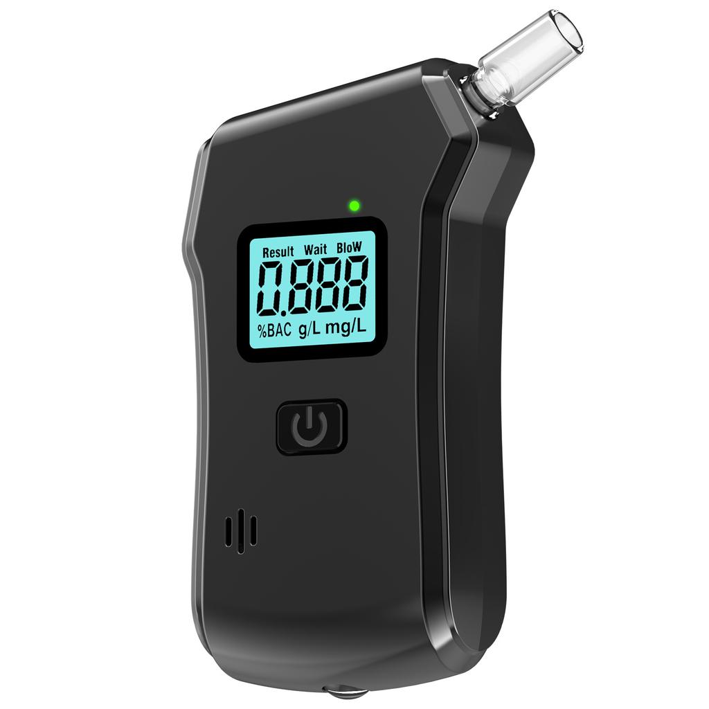 Portable Alcohol Breath Tester High-Precision Digital LCD Display Breathalyzer Detector Blowing Detection Drunk Driving