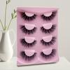 4 Pairs of Popular Fake eyelashes,Messy Style, Voluminous and Fluffy Look,glue Required