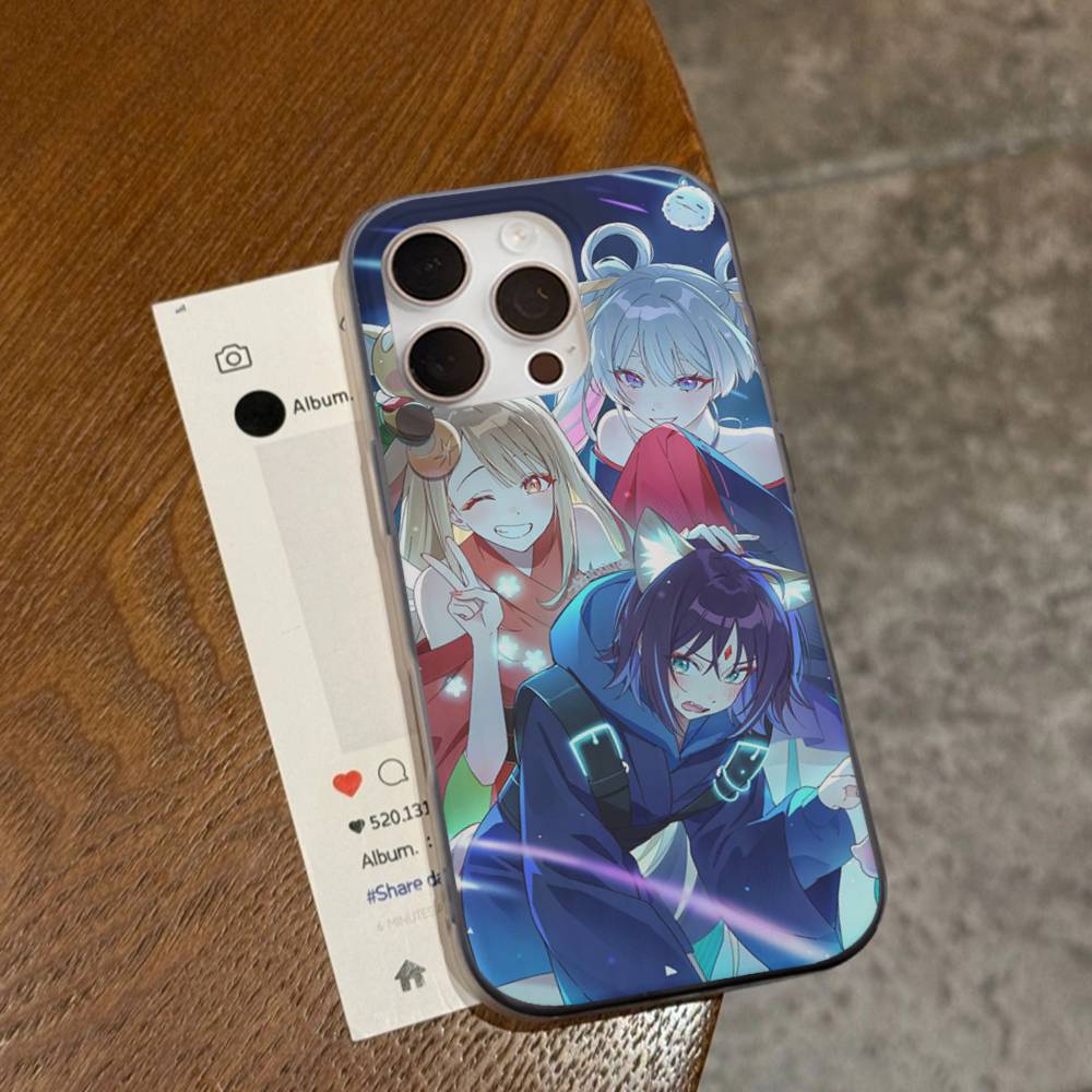 Classic Cosmic Princess Kaguya GL Anime For IPhone 17 16 15 Plus Pro Max 12 14 Plus 11 13 Wave Corrugated Stripe Funda Phone