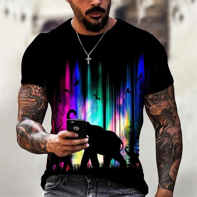 Fashion animal pattern T-shirt for summer