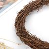 11.8 Inch Grapevine Wreath Round Vine Branch Wreath DIY Rattan Wreath for Christmas Craft Door Window Mantel