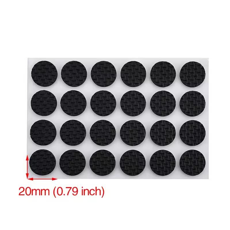 6/15/24pcs Furniture Pads, Adhesive Rubber DIY Furniture Feet Pad, Table Legs Stools, Chairs Mats, Table And Chair Foot Protec