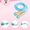 Lightweight Jump Rope Adjustable Skipping Rope with Wooden Handle Kids Outdoor Exercise Toy for Men Women Children