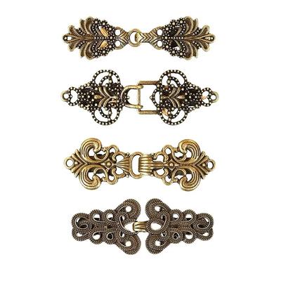 1 Set Vintage Cardigan Collar Clips Holder Fashion Women Decor Shiny Crystal Cape Cloak Clasps Fasteners Buckle Brooch Clip