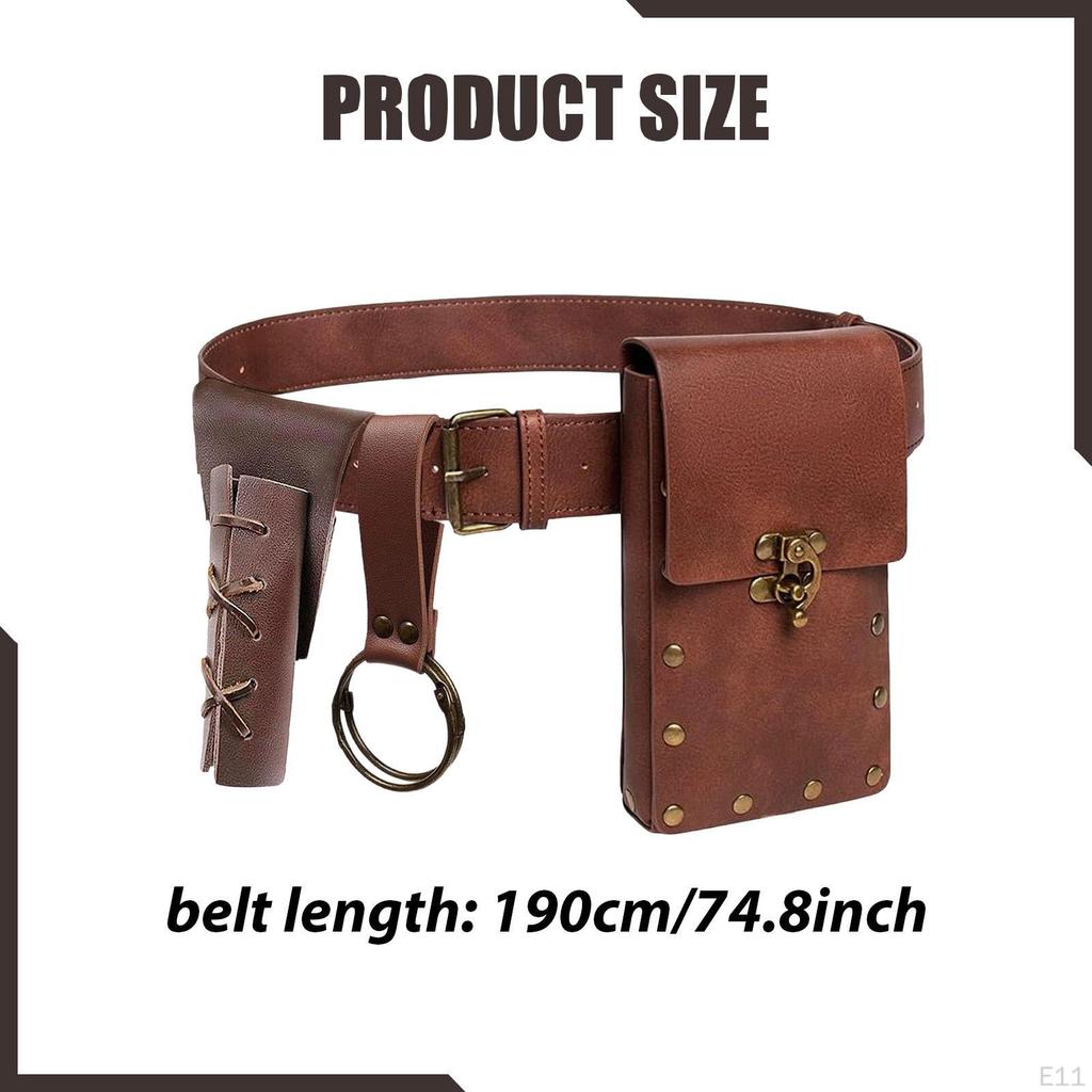 Medieval Knight Belt Set Pirate Cosplay for Adults Carnival