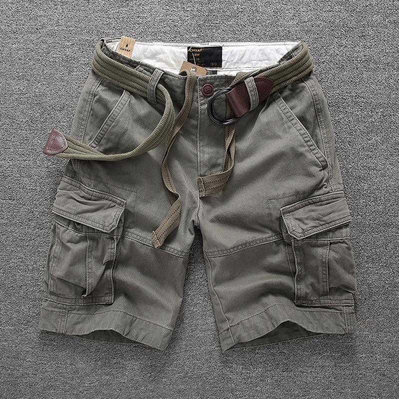 New Summer Casual Shorts, Cotton Loose Camouflage Work Pants, Men's and Youth Straight Leg Men's Pants