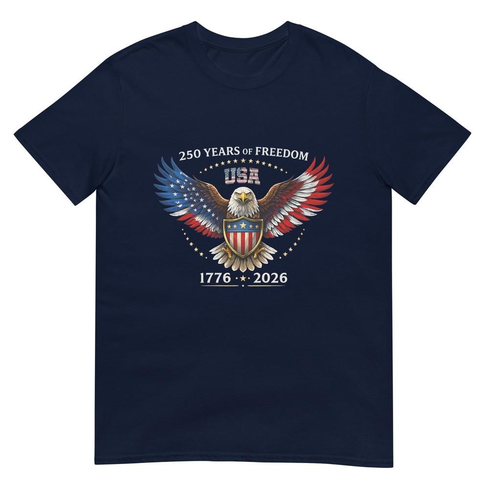 Usa Independence 250th Anniversary 1776 2026 Patriotic Eagle TShirt S