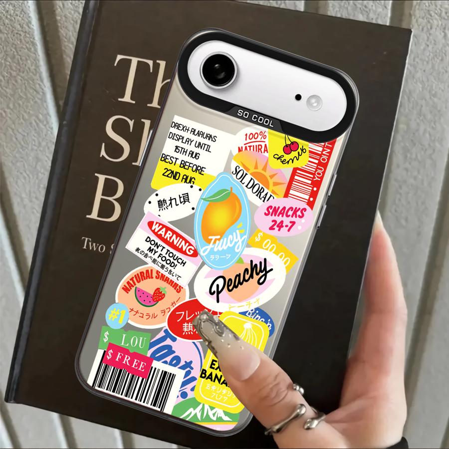 Fruit Pattern Case for iPhone 17 Pro Max 16 13 Pro XR 15 Plus XS 12 11 Air 14 Back Phone Cover