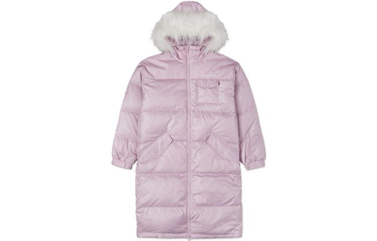 Женские пуховики Converse Фиолетовый С капюшоном Умеренный Другое 10021989-A03 XL