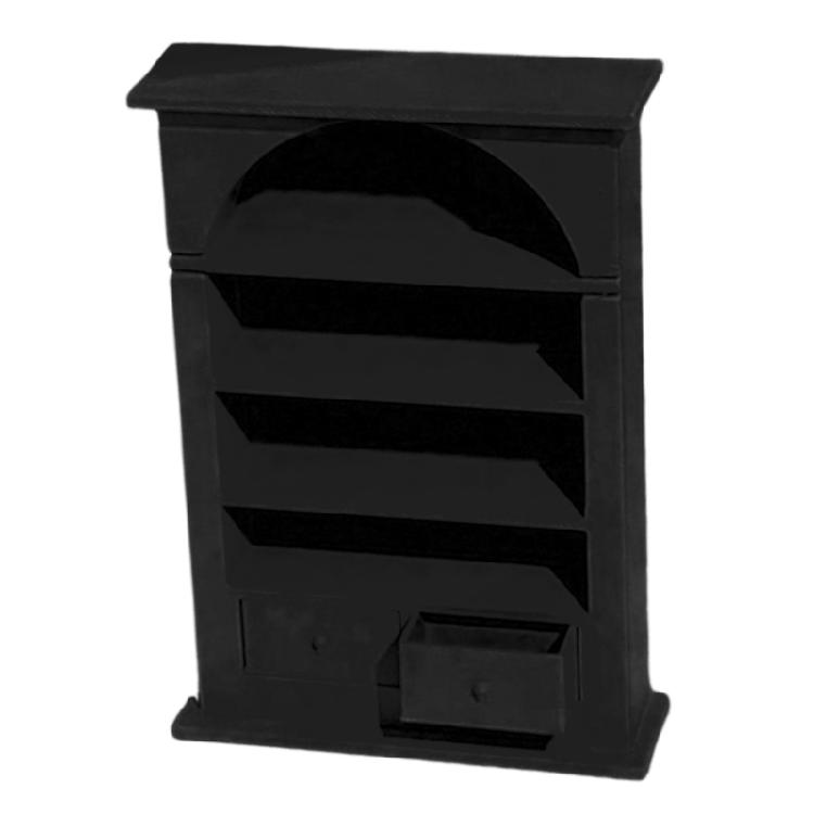 

1/12 Dollhouses Miniature Shelf Mini Bookshelf Dollhouses Kitchen Furniture Accessories,Collection Dollhouses Enthusiast чорний