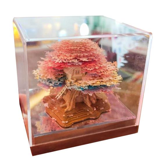 2026 Time Piece Calendar 3D Tear-Away Desk Calendar Notepad Daily Planner DIY Paper Carving Art Desktop Decoration Gift for Christmas Birthdays