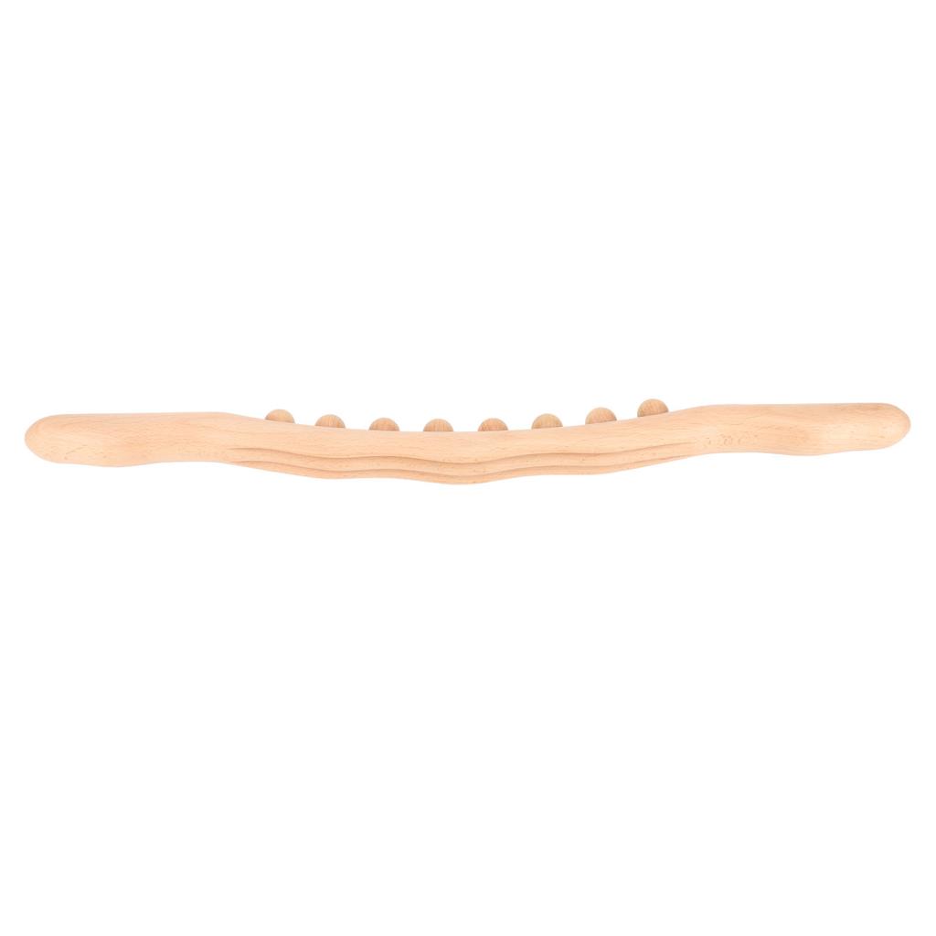 Sha Massage Tool Men Women Handheld 8 Bead Muscle Relax Wooden Scraping Stick for Neck Back