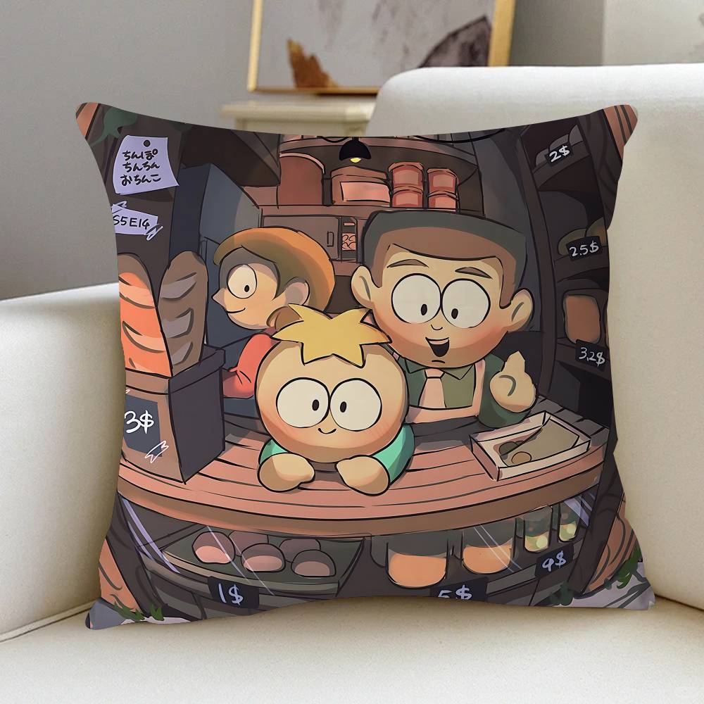 Anime South Park Butters Kuddfodral Tum Gårdshusdekor Hem Prydnadskuddfodral För Soffdekorationer