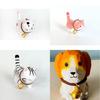 Wooden Handcrafted Carved Cat Figurine Cute Bell Desk Decor For Gifts And Home Office