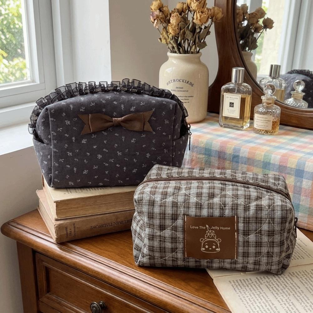 Bear Cosmetic Storage Bag Large Capacity Toiletry Organizer Purse Sweet Pencil Case  Home