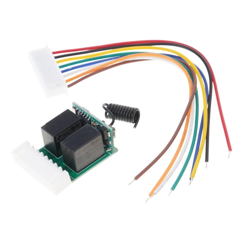 

RF Wireless Remote Two-way LED Switch Board DC 3-12V Relay Switching Module 433mhz for Garage Door Gate 1