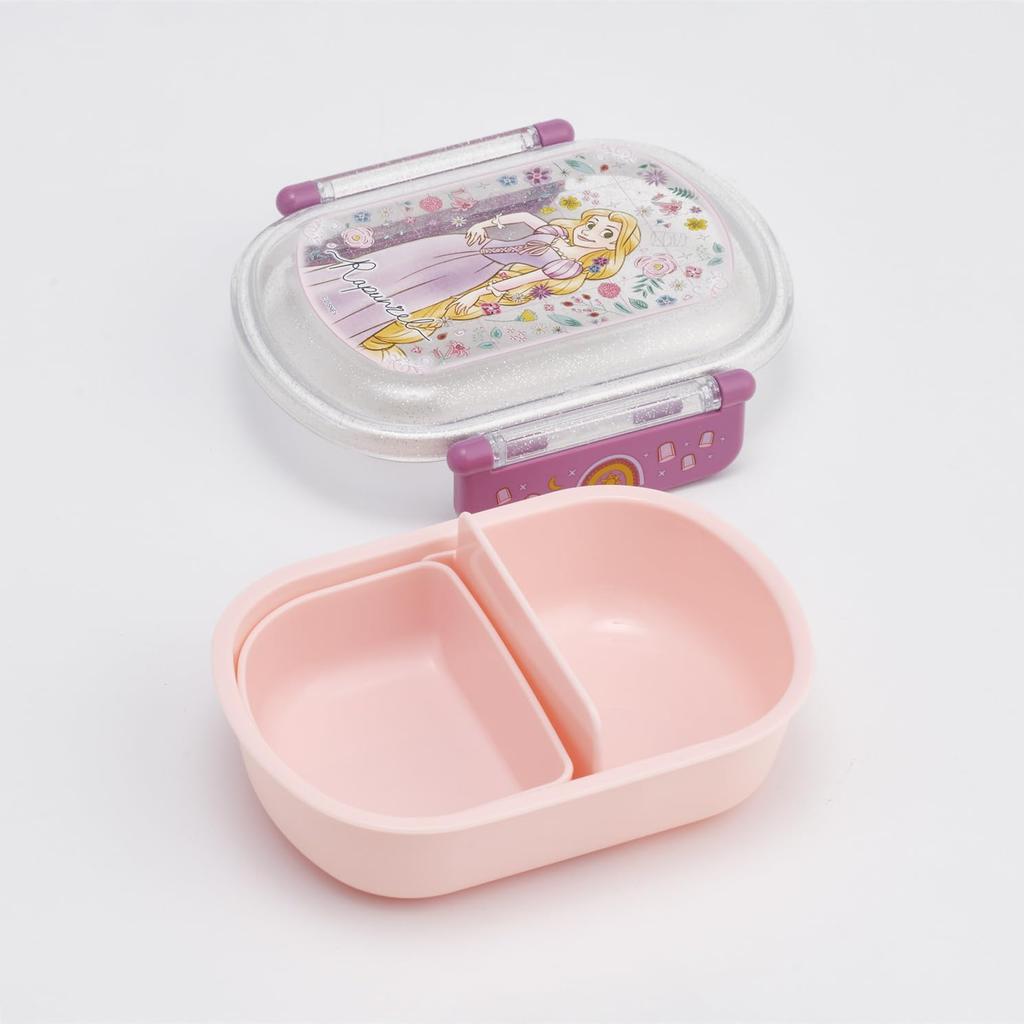 Skater Bento Fluffy Serving Single 360ml Made in Dishwasher and Microwave Disney Tangled 26 Years Size Kids' Box, Capacity, Tier, Capacity, Japan,