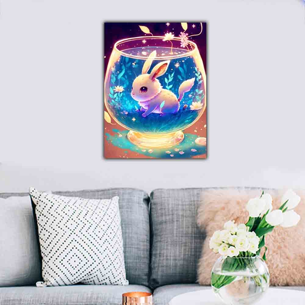 DIY Full Round Diamond Painting Cross Stitch 3D Art Style Home Scene Animal Decorative Diamond Painting 5d Diamond Art Painting
