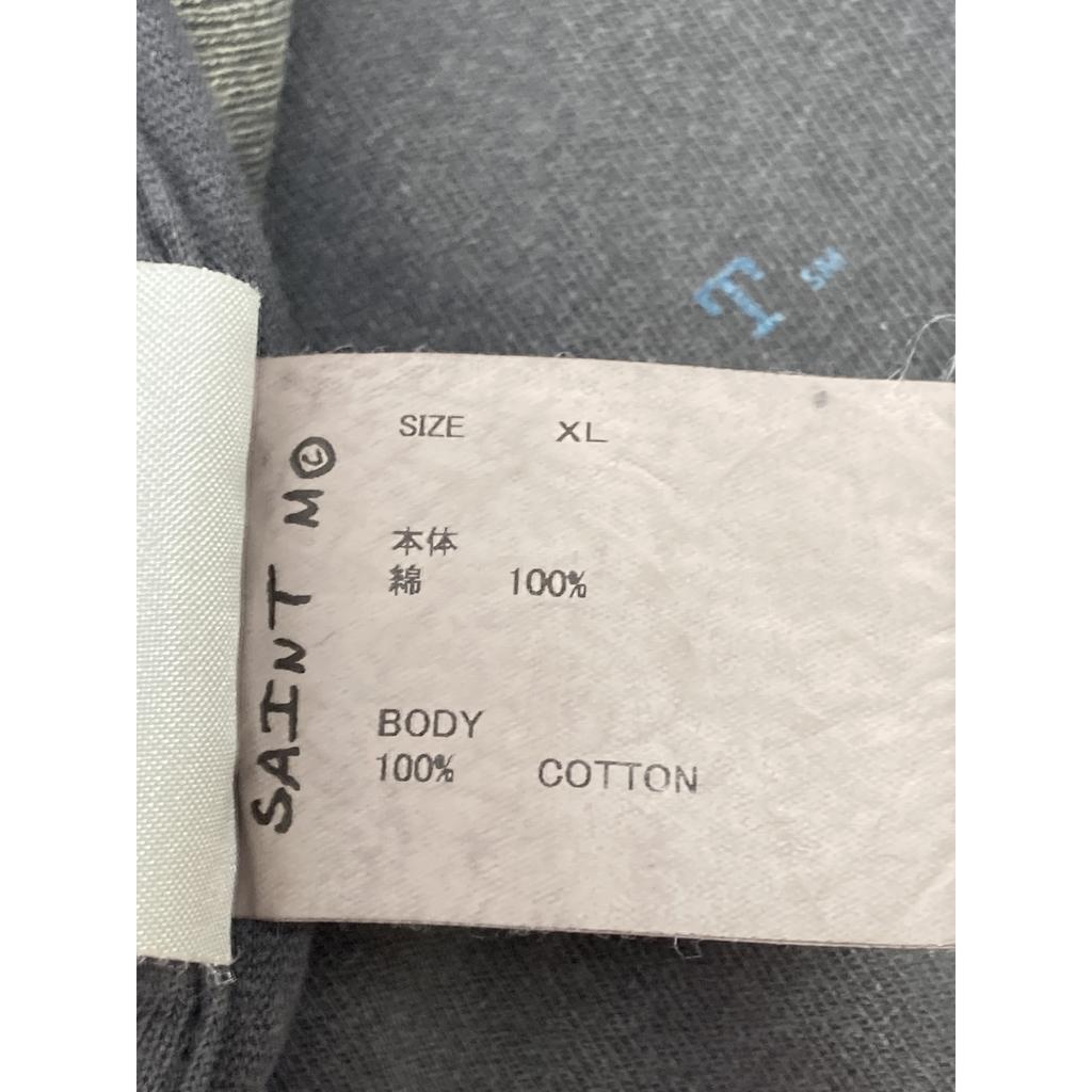 SAINT MICHAEL SM-HR1-0000-029 LS TEE/X/BLK tops XL grayUsed