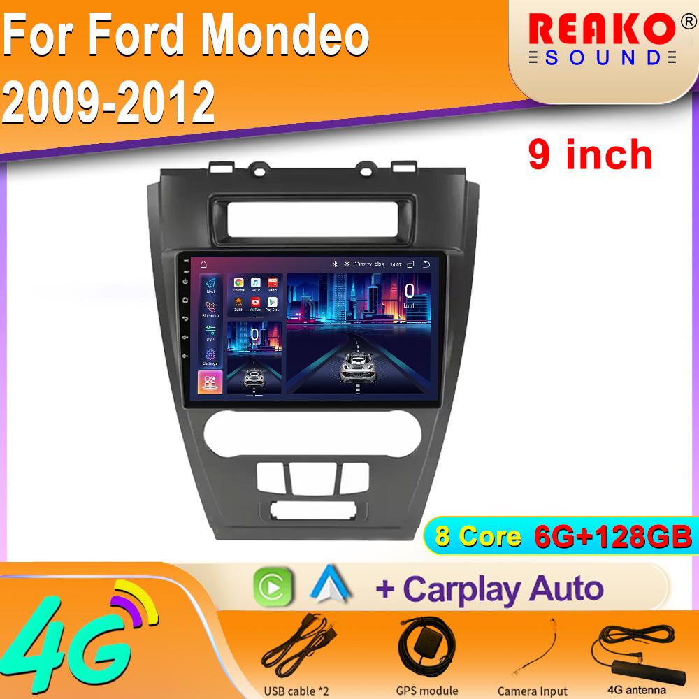 Auto Wireless Carplay Car Radio Multimedia Player Navigation Bluetooth WIFI Android For Ford Mondeo 2009-2012