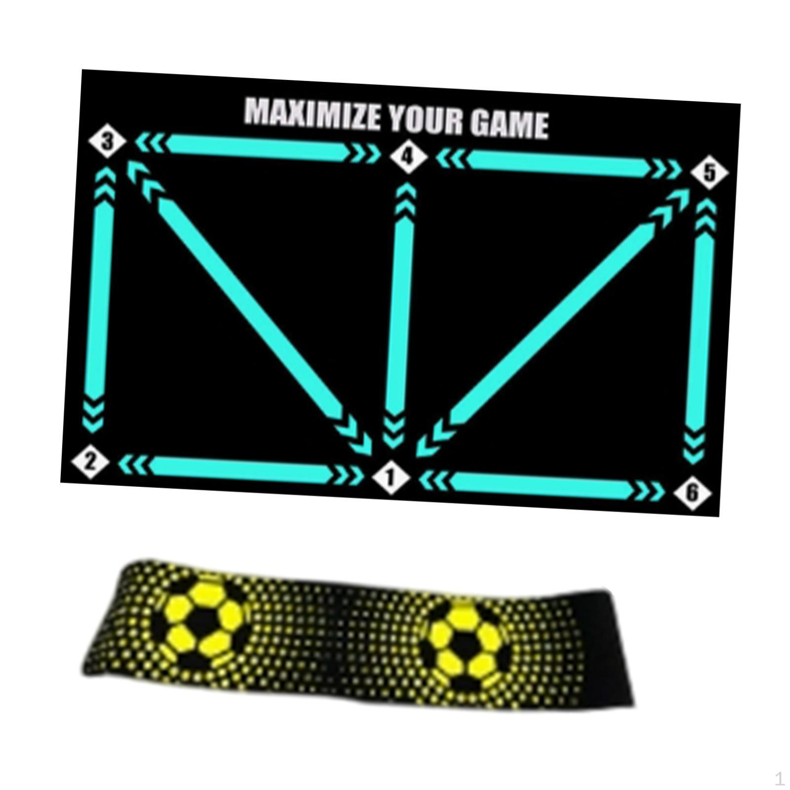 Agility Footstep Training Mat Football Dribble for Outdoor жёлтый