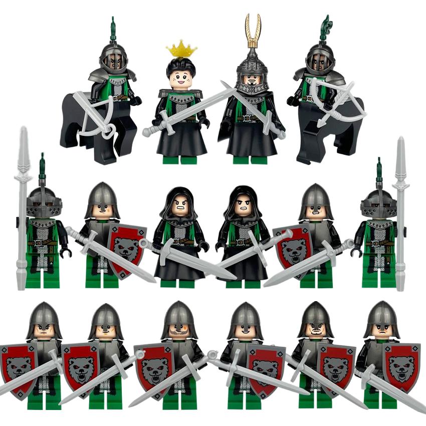 

Строительные блоки Минифигурки Средневековая война Эпическая битва Древний Рим Солдатская повозка Колесница Боевой конь Игрушки для детей