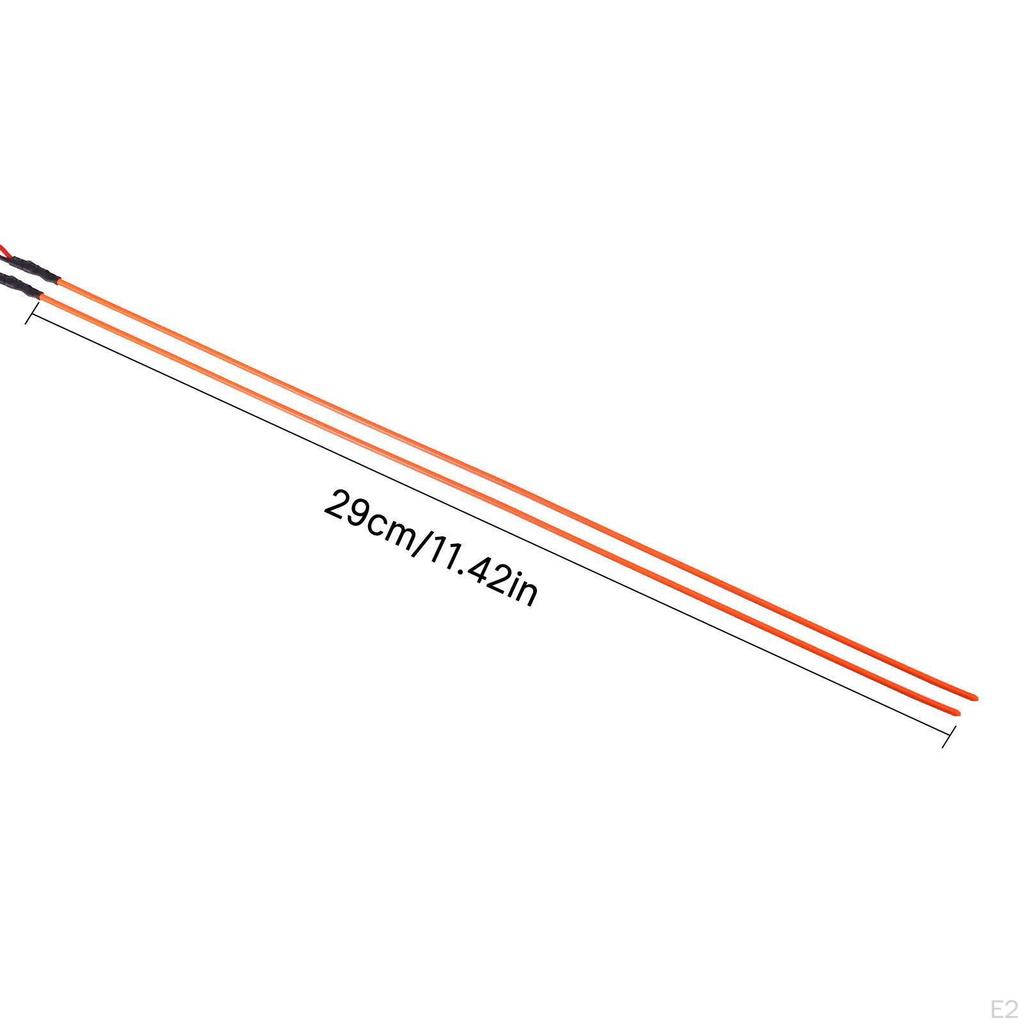 Bright Light Strip Glowing Strobing Line Red 29cm Length Soft Wire Lights RC Car for