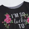 Rétro Américain Coton Court Hot Girl Bikini Femme Imprimé T-shirt Manches Courtes